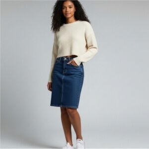 J. Crew Denim Pencil Skirt
